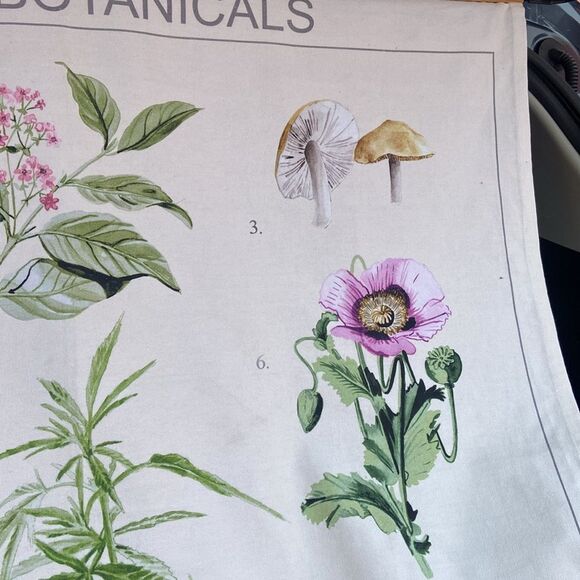 Trippy Botanicals Illustrated Tapestry Urban Outfitters wall hanging - Picture 4 of 9